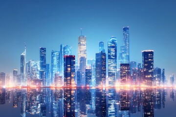 Obraz premium city at night