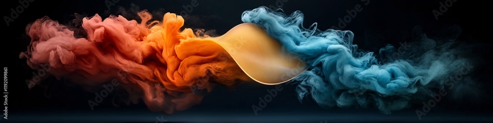Poster vibrant sonic eruption captivating abstract depicting a dynamic membrane producing a range of colorf