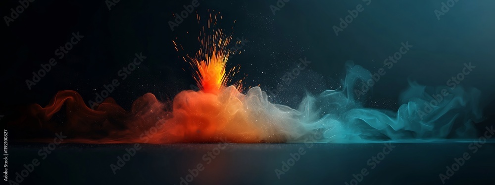 Aufkleber vibrant depicting the spectrogram or frequency visualization of a heartbeat audio signal the pulsing