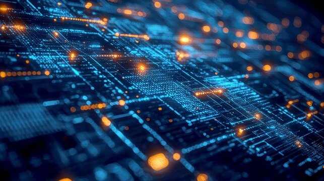 Abstract Digital Network: Futuristic Technology Background