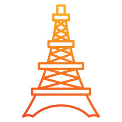 eiffel icon element for design
