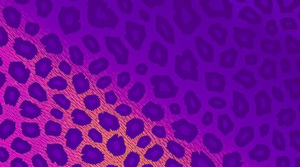 Obraz premium Vibrant Abstract Leopard Print Texture with a gradient of purple to orange