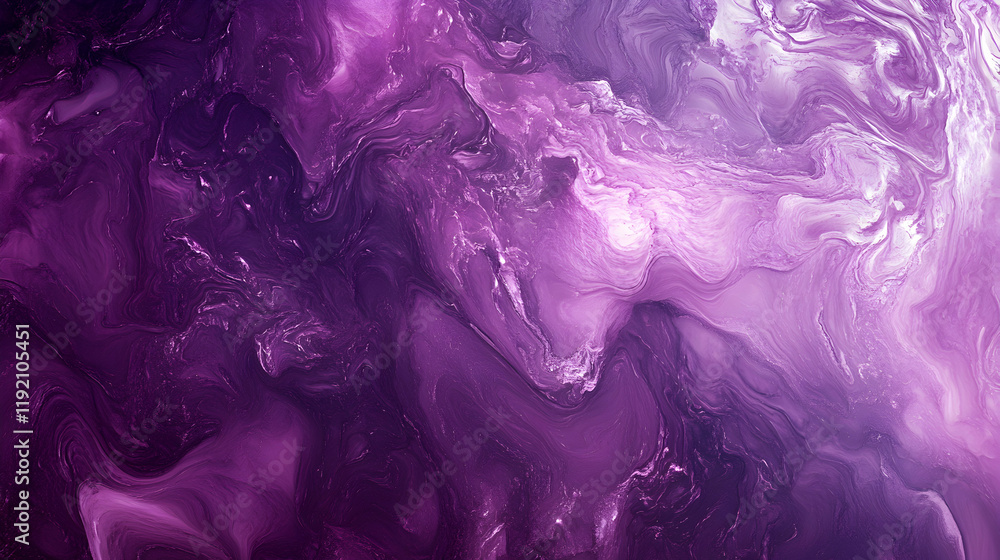 Poster high-resolution image of plum-toned marble with complex patterns and a glossy finish
