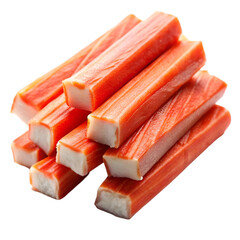 Crab sticks isolated on transparent background