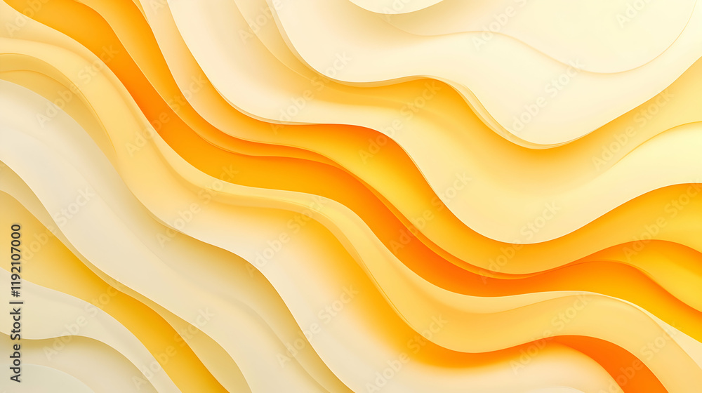 Aufkleber soft gradient of warm yellows and oranges, blending smoothly into a light cream backdrop with a subt