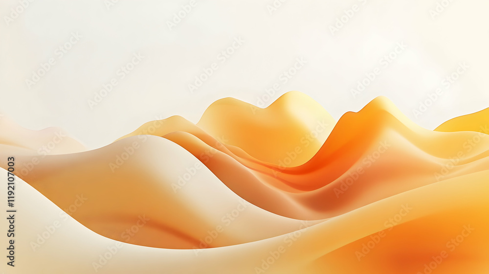 Aufkleber soft gradient of warm yellows and oranges, blending smoothly into a light cream backdrop with a subt