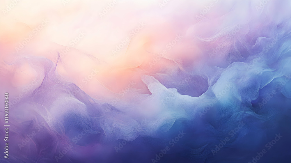 Aufkleber soft pastel gradients with fluid shapes blending into each other, creating a calm and peaceful atmos