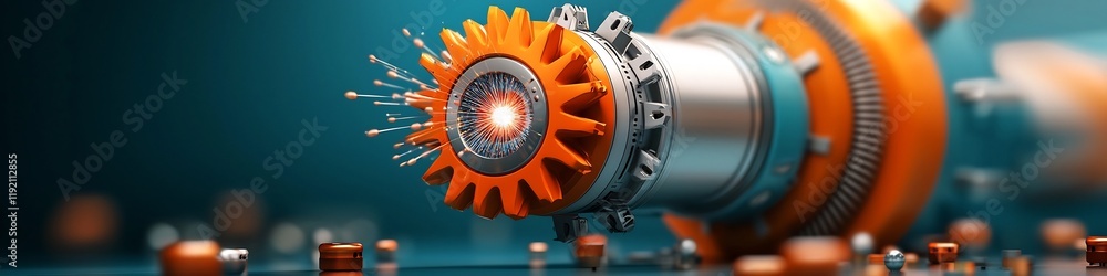 Poster of a particle accelerator system measuring the frequency of particle collisions showcasing the techn
