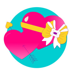 heart with arrow
heart with ribbon 