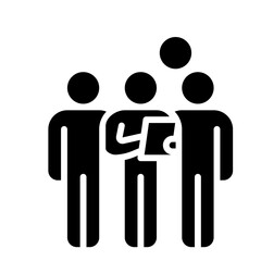 people icon, team, group, business people