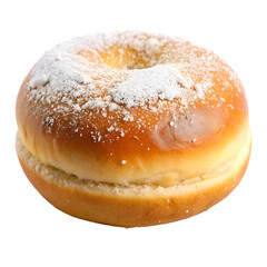 Donut bun isolated on transparent background