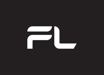 FL letter logo and initial logo design