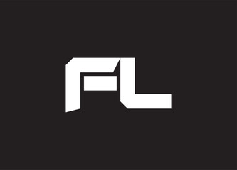 FL letter logo and initial logo design
