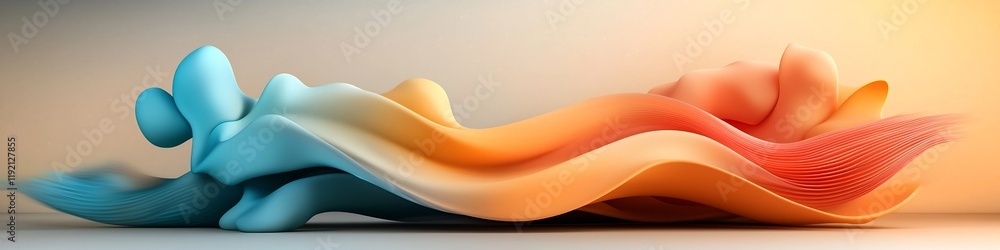 Poster captivating 3d animation showcasing the dynamic behavior of a wave packet as it undergoes refraction