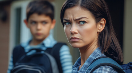 Fototapeta premium angry mom 