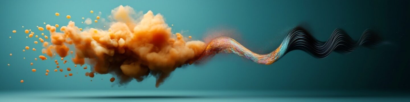 Mesmerizing depicting the interference patterns created by a fluid wave packet showcasing the dynamic and captivating energy of computational fluid dynamics and digital art