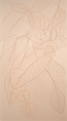 Obraz premium Soft Hand-Drawn Leaves