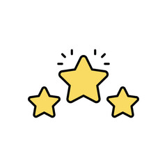 Star icon isolated on a white background. Vector illustration.