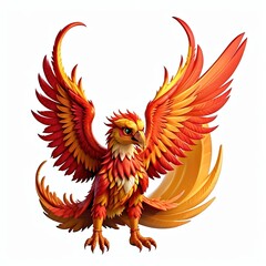 Fototapeta premium cartoon character of a eagle logo isolated on white background