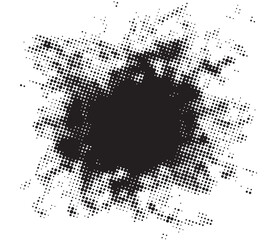 Abstract halftone black and white background