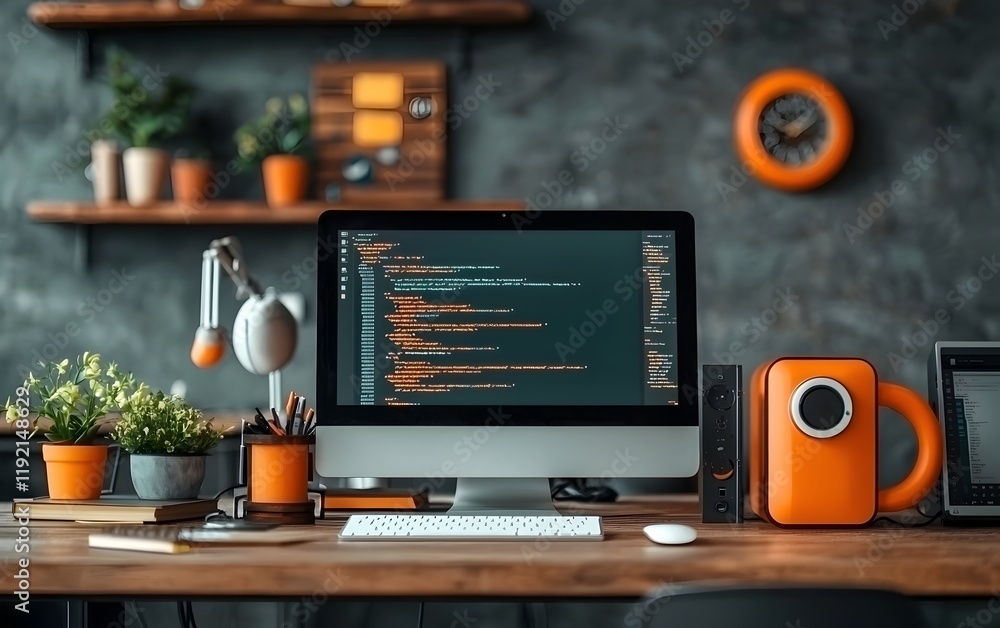 Poster cutting-edge computer lab in a modern university setting fosters digital and innovation