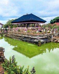 The Kertha Gosa Pavilion is an example of Balinese architecture located on the island of Bali, in city Klungkung, Indonesia.