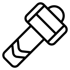 Blacksmith hammer Line Icon