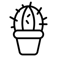 Cactus Line Icon