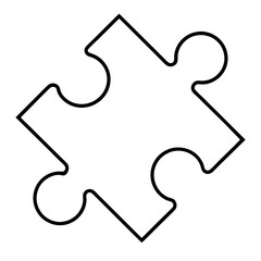 Seamless Puzzle Line Art A Vector Design Study