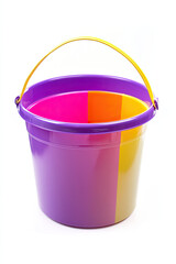 Kids bucket on white background