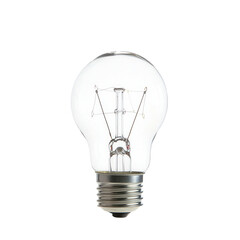 Light bulb transparent background studio showcase product minimalist style bright illumination