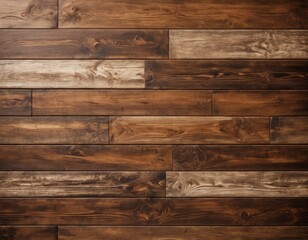 Naklejka premium Dark Brown Wood Texture: Rich, Rustic Wooden Planks Background for Design