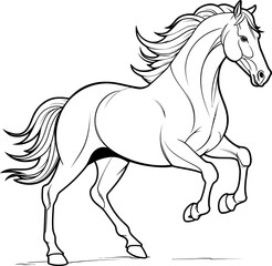 Handdrawn horse sketch