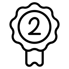 Medal 2nd Line Icon