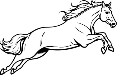 Handdrawn horse sketch