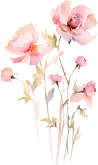 Beautiful Flower Clipart Vector Illustration - Floral Design for Graphics