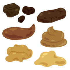 様々な形状のウンチセット