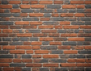 Obraz premium Rustic Brick Wall Texture: Dark Grey and Red Brick Background