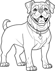bulldog sketch drawing