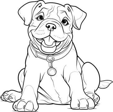 recommend clip art: bulldog sketch drawing