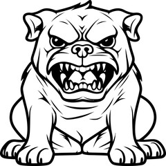 bulldog sketch drawing