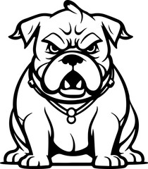 bulldog sketch drawing
