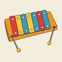 xylophone vector illustration