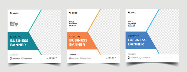 business Digital marketing banner for social media post template