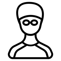 Swimmer avatar Line Icon
