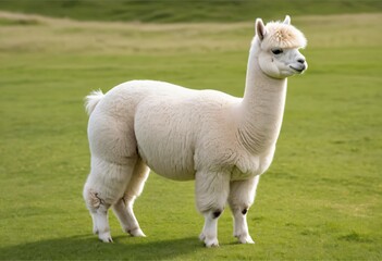 Fototapeta premium llama in the grass