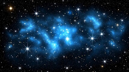 Celestial event stars and nebulae outer space cosmic imagery digital art wide angle view astronomical concepts