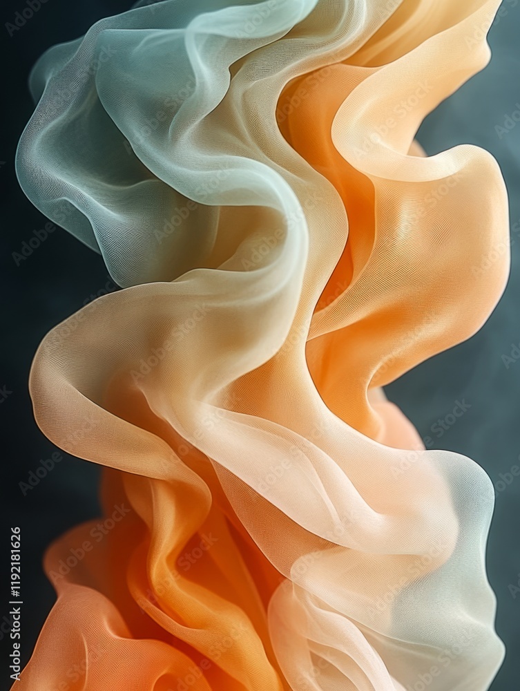 Poster smooth elegant colorful cloth flowing background texture