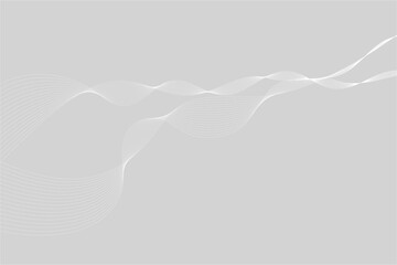 Wavy business vector curve lines on transparent background. Abstract ocean wave line background. Wave swirl, frequency sound wave, twisted curve lines with blend effect.