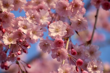 Obraz premium 大河津分水の桜並木（新潟県・燕市）